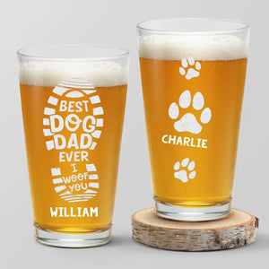 The Dog Is A Gentleman - Dog Personalized Custom Beer Glass - Gift For Pet Owners, Pet Lovers