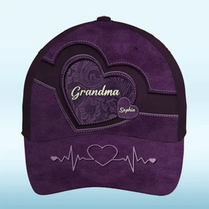 The Best Mom Get Promoted To Grandma - Family Personalized Custom Hat, All Over Print Classic Cap - Gift For Mom, Grandma