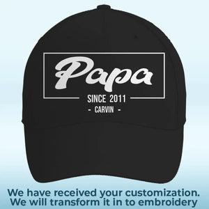 My Dad Is My Best Friend - Family Personalized Custom Line Embroidered Cap - Father's Day, Gift For Dad