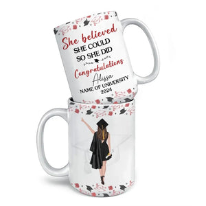 I Finally Graduated - Family Personalized Custom Mug - Graduation Gift For Family Members, Siblings, Brothers, Sisters