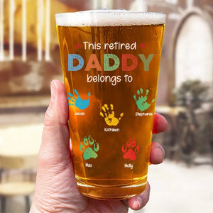 Being A Great Father Is Like Shaving - Family Personalized Custom Beer Glass - Father's Day, Gift For Dad, Grandpa