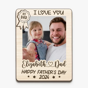 Custom Photo We Love You More Than We Can Say - Family Personalized Custom Magnet Photo -  Father's Day, Gift For Dad, Grandpa