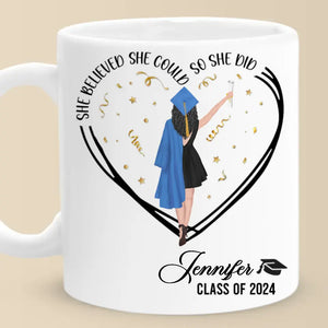 Your Education Has Prepared You For What Lies Ahead - Family Personalized Custom Mug - Graduation Gift For Family Members, Siblings, Brothers, Sisters