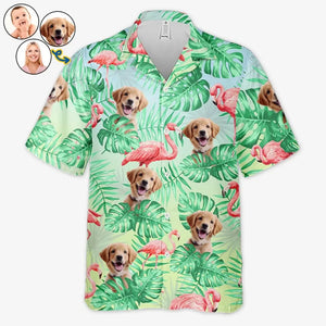 Custom Photo Summer Time Is Finally Here - Dog & Cat Personalized Custom Unisex Tropical Hawaiian Aloha Shirt - Summer Vacation Gift, Gift For Pet Owners, Pet Lovers