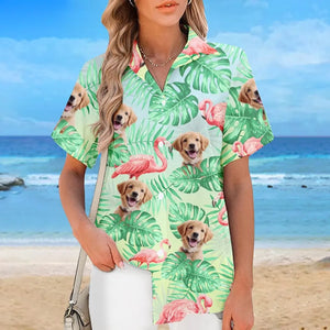 Custom Photo Summer Time Is Finally Here - Dog & Cat Personalized Custom Unisex Tropical Hawaiian Aloha Shirt - Summer Vacation Gift, Gift For Pet Owners, Pet Lovers