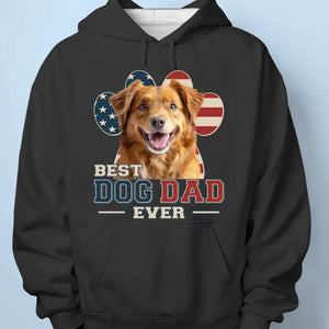 Custom Photo Happy To Be With The Best Dad - Dog & Cat Personalized Custom Unisex T-shirt, Hoodie, Sweatshirt - Father's Day, Gift For Pet Owners, Pet Lovers