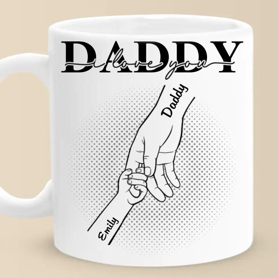 Thank You Dad For All The Patience You Have Shown Me - Family Personalized Custom Mug - Father's Day, Gift For Dad, Grandpa