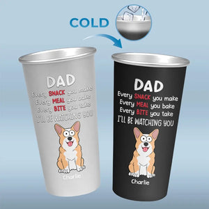 You Know That I Love Snacks - Dog Personalized Custom Aluminum Changing Color Cup - Gift For Pet Owners, Pet Lovers