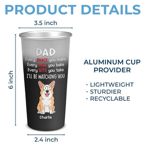 You Know That I Love Snacks - Dog Personalized Custom Aluminum Changing Color Cup - Gift For Pet Owners, Pet Lovers