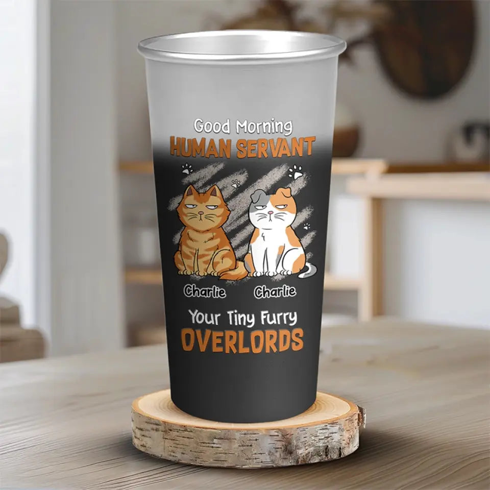 Thank You For Your Daily Snacks - Cat Personalized Custom Aluminum Changing Color Cup - Gift For Pet Owners, Pet Lovers