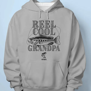 Reel Cool Grandpa Fishing - Family Personalized Custom Unisex T-shirt, Hoodie, Sweatshirt -Father's Day, Gift For Dad, Grandpa