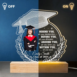 Custom Photo Around You, All Who Love You - Family Personalized Custom Shaped 3D LED Light - Graduation Gift For Family Members, Siblings, Brothers, Sisters