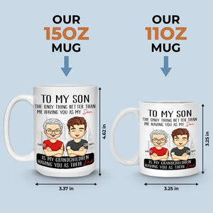 A Boy’s Best Friend Is His Mother - Family Personalized Custom Mug - Father's Day, Gift For Son