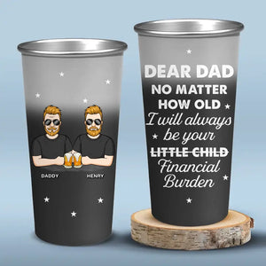 We'll Always Be Your Little Kids - Family Personalized Custom Aluminum Changing Color Cup - Father's Day, Gift For Dad, Grandpa