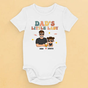 I'm Dad's Little Baby - Family Personalized Custom Baby Onesie - Father's Day, Baby Shower Gift, Gift For First Dad, Grandpa