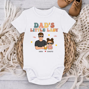 I'm Dad's Little Baby - Family Personalized Custom Baby Onesie - Father's Day, Baby Shower Gift, Gift For First Dad, Grandpa