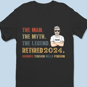 The Myth, The Legend - Personalized Custom Unisex T-shirt, Hoodie, Sweatshirt - Appreciation, Retirement Gift For Coworkers, Work Friends, Colleagues