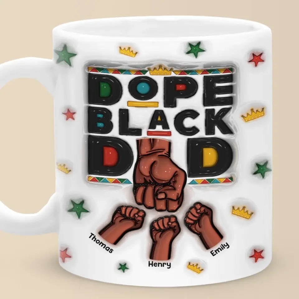 You Are The Best To Our Family - Family Personalized Custom 3D Inflated Effect Printed Mug - Father's Day, Gift For Dad, Grandpa