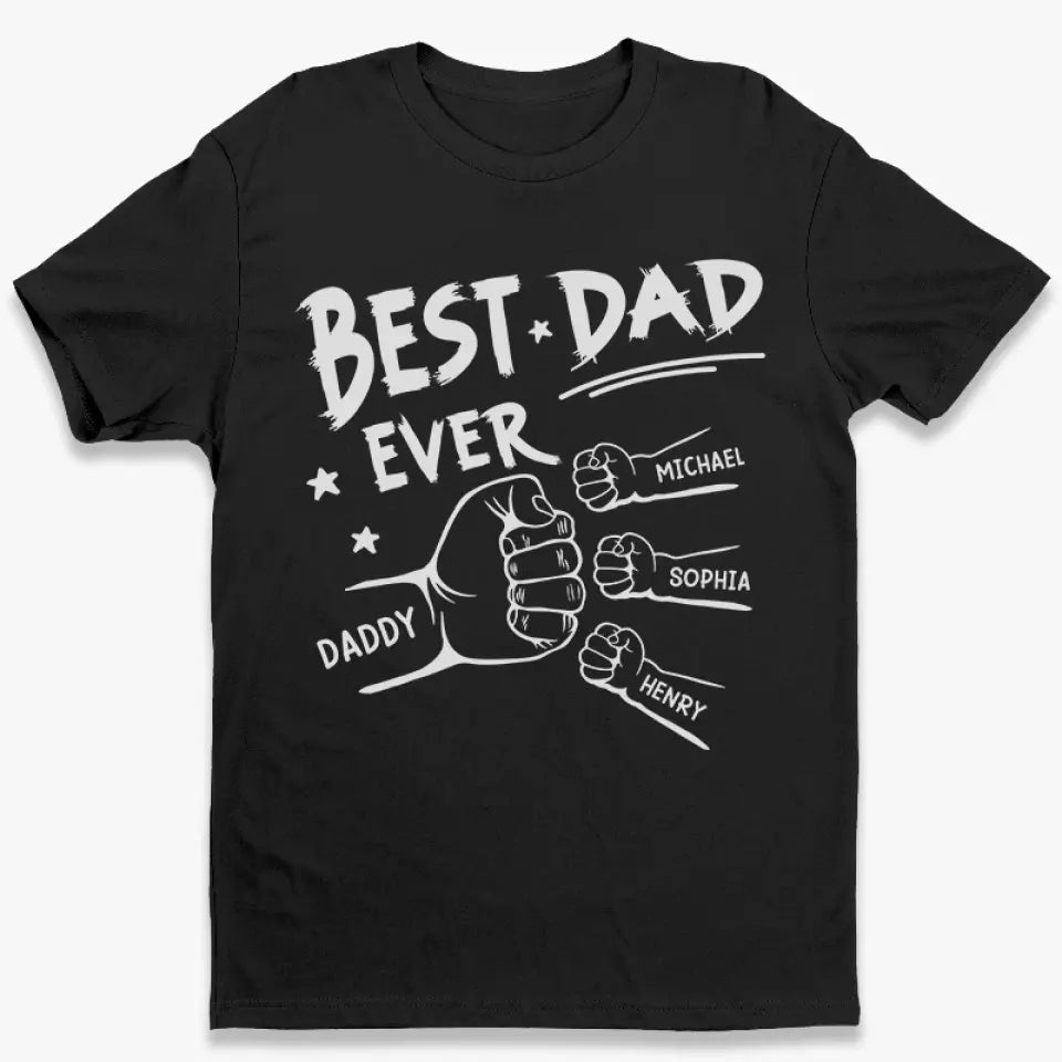 This Awesome Daddy Belongs To - Family Personalized Custom Unisex T-shirt, Hoodie, Sweatshirt - Father's Day, Gift For Dad