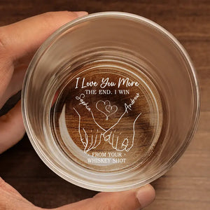 All Of Me Loves All Of You - Couple Personalized Custom Whiskey Glass - Gift For Husband Wife, Anniversary