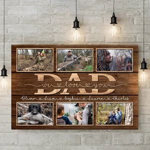 Custom Photo Never Forget That I Love You - Family Personalized Custom Horizontal Canvas - Father's Day, Gift For Dad