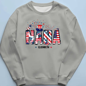 One Of The Sweetest Words I Have Ever Heard Is Nana - Family Personalized Custom Unisex T-shirt, Hoodie, Sweatshirt - 4th Of July, Gift For Mom, Grandma