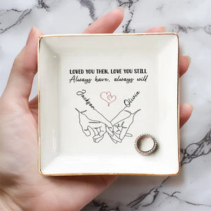 Love Is An Endless Mystery - Couple Personalized Custom Jewelry Dish - Gift For Husband Wife, Anniversary