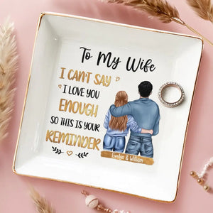 Exploring The Places I Love With My Love - Couple Personalized Custom Jewelry Dish - Gift For Husband Wife, Anniversary