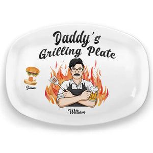 Good Food Made By You - Family Personalized Custom Platter - Father's Day, Gift For Dad, Grandpa