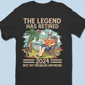 Retired See You At The Beach - Personalized Custom Unisex T-shirt, Hoodie, Sweatshirt - Appreciation, Retirement Gift For Coworkers, Work Friends, Colleagues