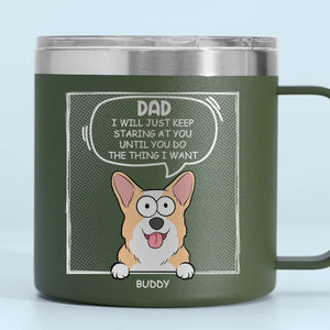 Furry Friends Make The Best Friends - Dog & Cat Personalized Custom 14oz Stainless Steel Tumbler With Handle - Gift For Pet Owners, Pet Lovers