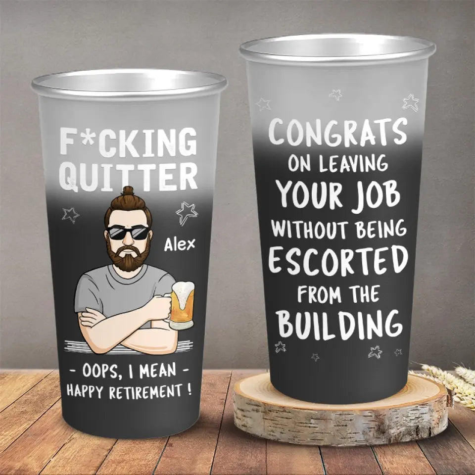 I Finally Can Say Happy Retirement - Personalized Custom Aluminum Changing Color Cup - Appreciation, Retirement Gift For Coworkers, Work Friends, Colleagues