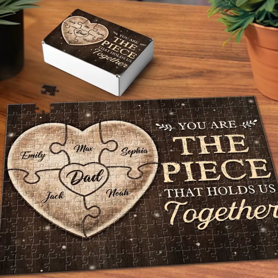 Dad, You Are My Forever Hero - Family Personalized Custom Jigsaw Puzzle - Father's Day, Gift For Dad, Grandpa