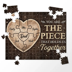 Dad, You Are My Forever Hero - Family Personalized Custom Jigsaw Puzzle - Father's Day, Gift For Dad, Grandpa