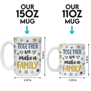 Family Is The Heart Of A Home - Family Personalized Custom 3D Inflated Effect Printed Mug - Gift For Family Members