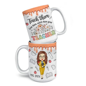 Teaching Is My Superpower - Teacher Personalized Custom 3D Inflated Effect Printed Mug - Gift For Teacher