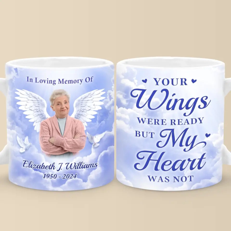 Custom Photo Not A Day Goes By That You Are Not Missed - Memorial Personalized Custom Mug - Sympathy Gift For Family Members