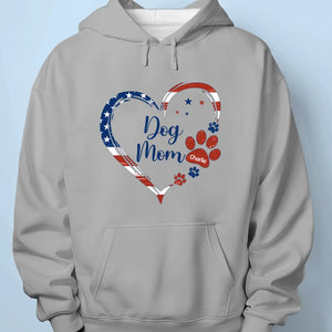 A True Friend Leaves Paw Prints On Your Heart - Dog & Cat Personalized Custom Unisex T-shirt, Hoodie, Sweatshirt - 4th Of July, Gift For Pet Owners, Pet Lovers