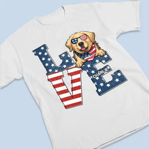 Let Me Celebrate The Independence With You - Dog & Cat Personalized Custom Unisex T-shirt, Hoodie, Sweatshirt - 4th Of July, Gift For Pet Owners, Pet Lovers