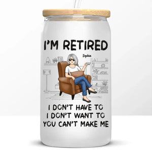 There’s One Thing I Always Wanted To Do Before I Quit Retire - Personalized Custom Glass Cup, Iced Coffee Cup - Appreciation, Retirement Gift For Coworkers, Work Friends, Colleagues