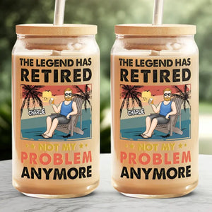 To Be Idle Is Sometimes An Excellent Way Of Being Busy - Personalized Custom Glass Cup, Iced Coffee Cup - Appreciation, Retirement Gift For Coworkers, Work Friends, Colleagues