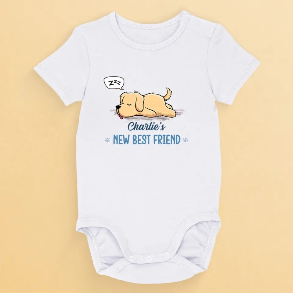 We'll Be Best Friends Forever - Dog Personalized Custom Baby Onesie - Baby Shower Gift, Gift For Pet Owners, Pet Lovers