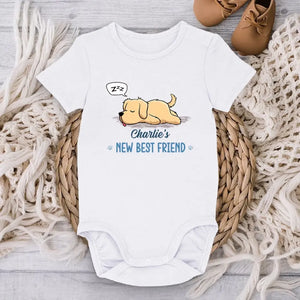 We'll Be Best Friends Forever - Dog Personalized Custom Baby Onesie - Baby Shower Gift, Gift For Pet Owners, Pet Lovers