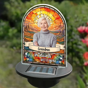 Custom Photo I Am Always With You - Memorial Personalized Custom Garden Solar Light - Sympathy Gift For Family Members, Pet Owners, Pet Lovers