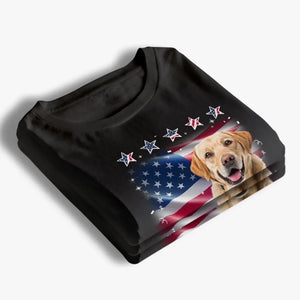 Custom Photo A Pet's Love Is Unconditional And Forever - Dog & Cat Personalized Custom Unisex T-shirt, Hoodie, Sweatshirt - 4th of July, Gift For Pet Owners, Pet Lovers