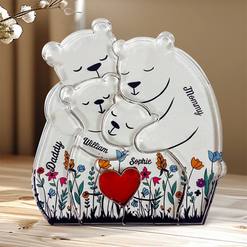 Family Is Not An Important Thing, It’s Everything - Family Personalized Custom Shaped Acrylic Art Puzzle - Acrylic Pet Carvings, Acrylic Sculpture Table Ornaments, Carved Decor - Gift For Family Members