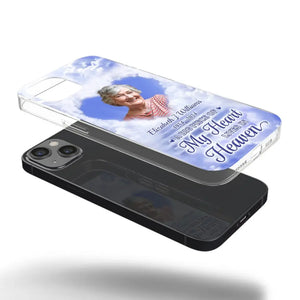 Custom Photo I'm Always With You - Memorial Personalized Custom Clear Phone Case - Sympathy Gift For Family Members