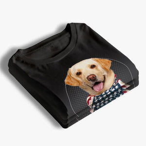 Custom Photo When I Needed A Hand, I Found Your Paw - Dog & Cat Personalized Custom Unisex T-shirt, Hoodie, Sweatshirt - 4th of July, Gift For Pet Owners, Pet Lovers