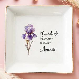 You Are My Maid Of Honor - Bestie Personalized Custom Jewelry Dish - Wedding Gift, Bridesmaid Gift For Best Friends, BFF, Sisters