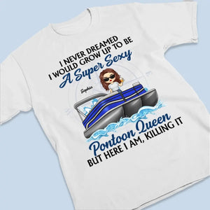 It's Pontoon Time - Family Personalized Custom Unisex T-shirt, Hoodie, Sweatshirt - Gift For Family Members, Pontoon Lovers